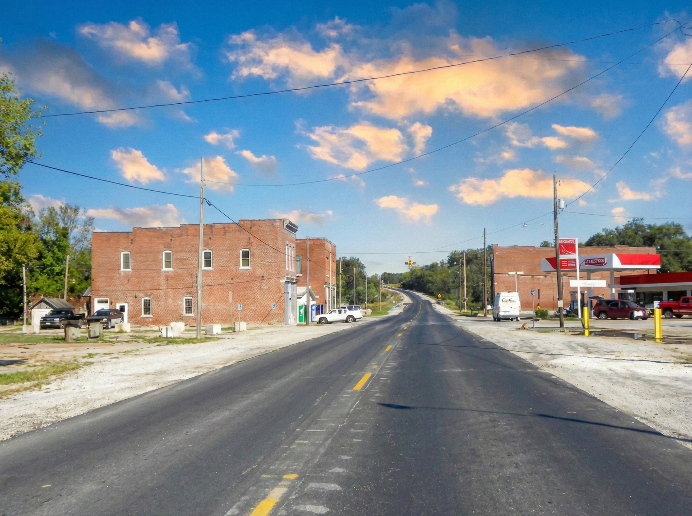 Historic Main Street in Silex, Missouri